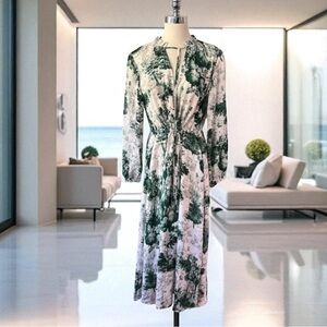Cara Cara Berkshire Printed Midi Dress Gardens Green